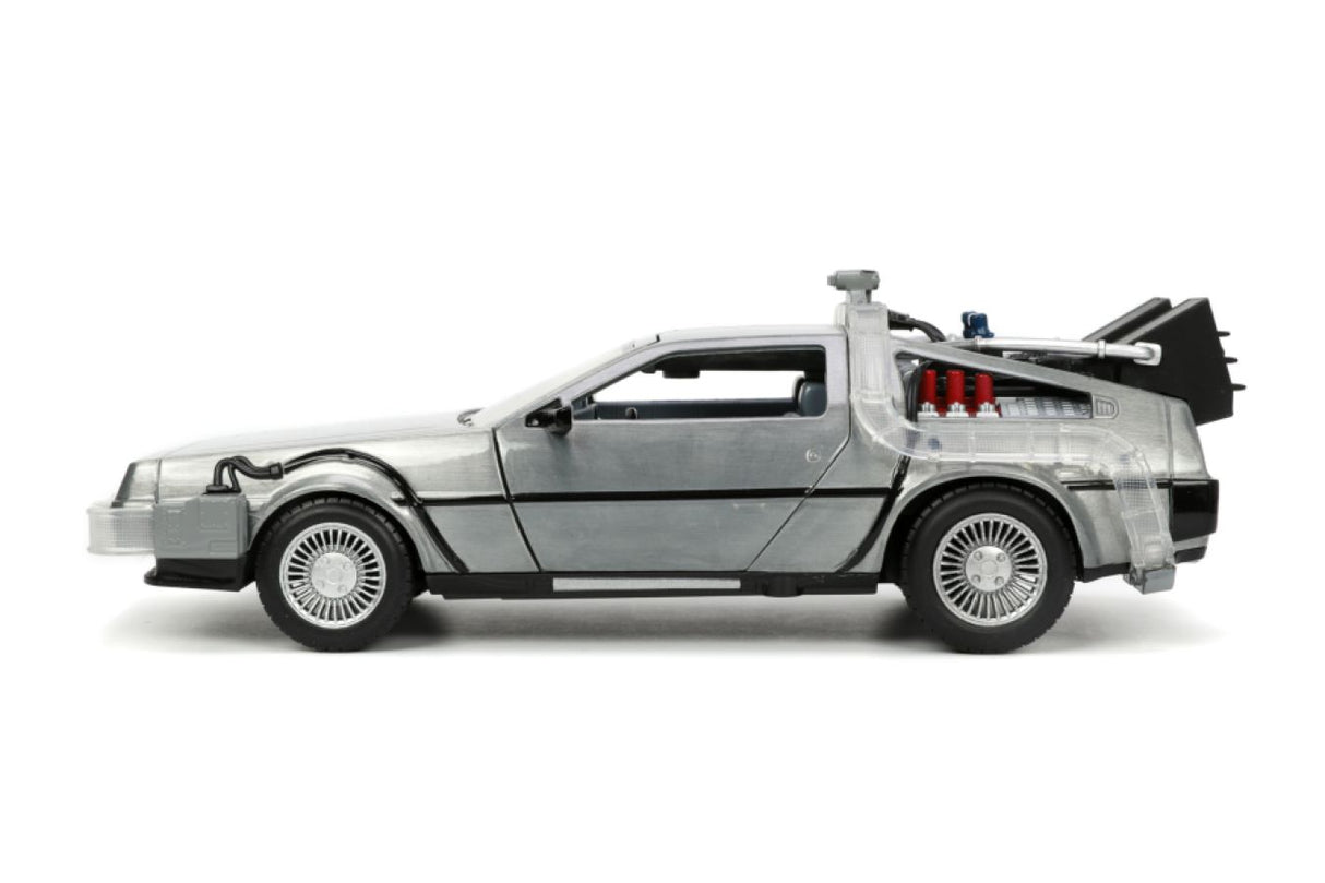 Back to the Future - Delorean Time Machine, 1:24 Scale Diecast Hollywood Ride