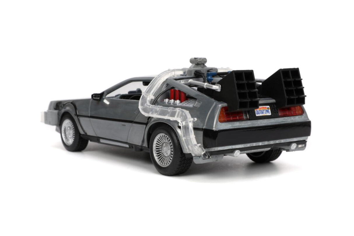Back to the Future - Delorean Time Machine, 1:24 Scale Diecast Hollywood Ride