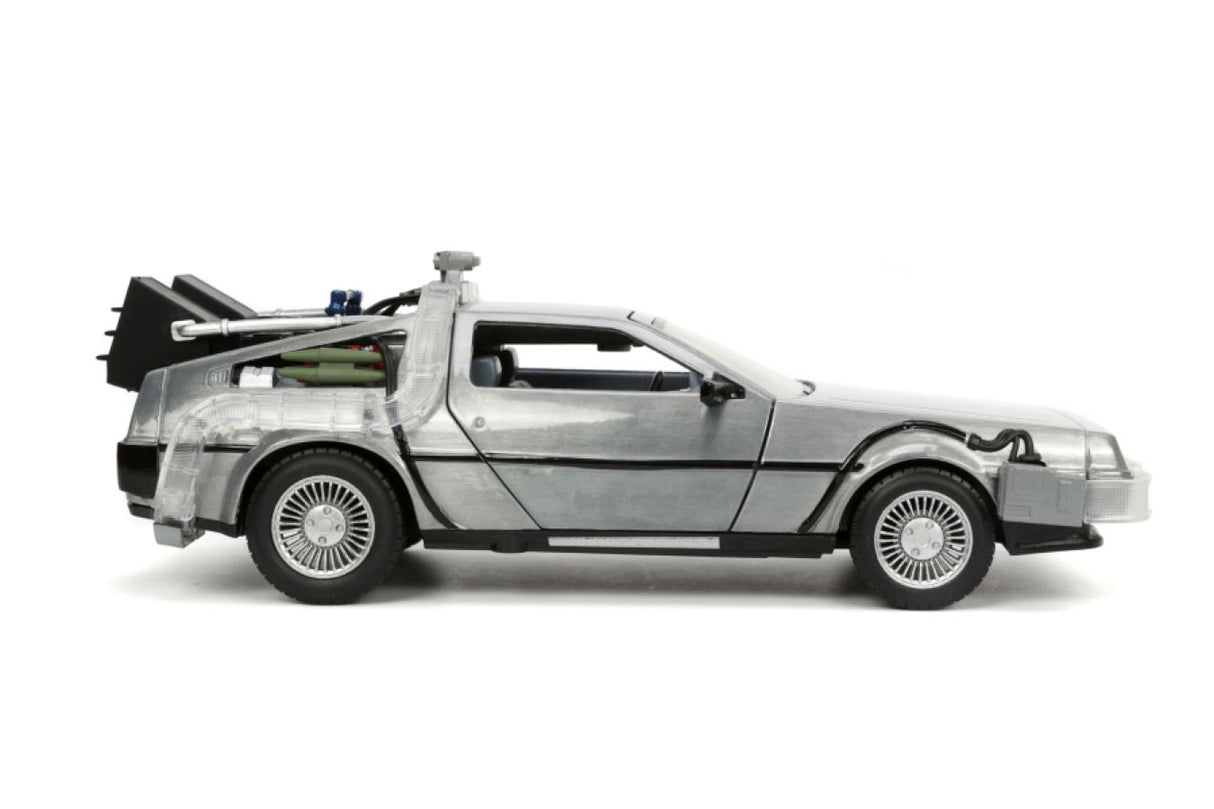 Back to the Future - Delorean Time Machine, 1:24 Scale Diecast Hollywood Ride
