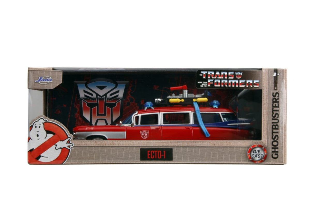 Hollywood Rides - Ghostbusters ECTO-1 X Optimus Prime Mash-up 1:24 Scale Diecast Vehicle