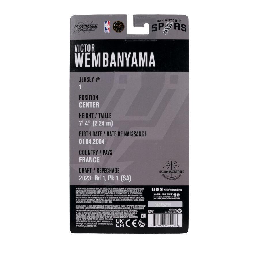 Victor Wembanyana (San Antonio Spur) 6″ Articulated NBA Basketball Figure