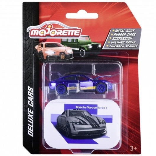 PORSCHE Taycan Turbo S, Majorette - Deluxe Car, 1:64 Scale Diecast Car