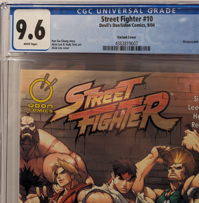Street Fighter, Vol. 2, #10 Comic, Variant Cover, Graded CGC 9.6