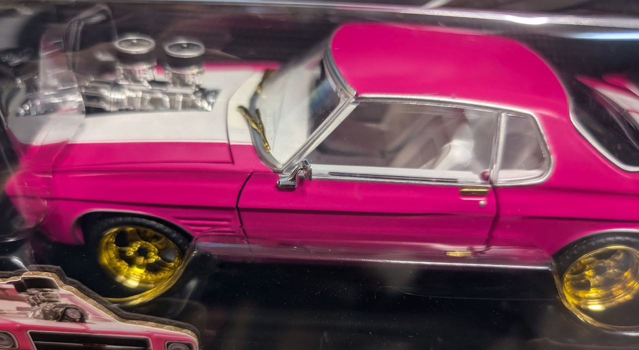 VARIANT:  PINKED 1973 Pink HQ GTS Monaro, 1:24 Diecast Car