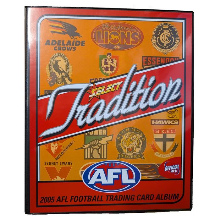 2005 Select AFL Tradition Official Collector Album & 162 Card Set