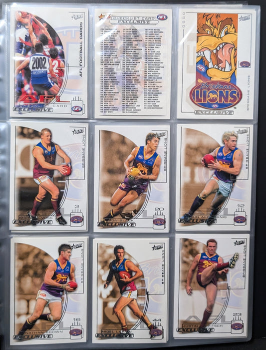 2002 Select AFL Exclusive Official Collector Album & 220 Card Set