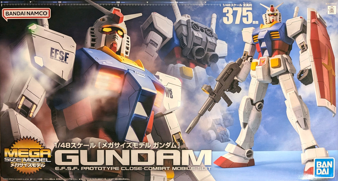 Bandai Gundam MEGA Size Model RX-78-2 Gundam, 1:48 Scale Plastic Kit