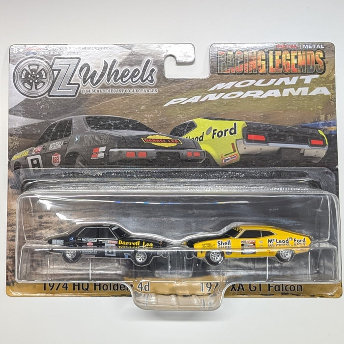 1973 HQ Holden 4d & 193 XA GT Falcon, Oz Wheels Bathurst Racing Legends, 1:64 Scale Diecast Car (MAX 2 per Customer)