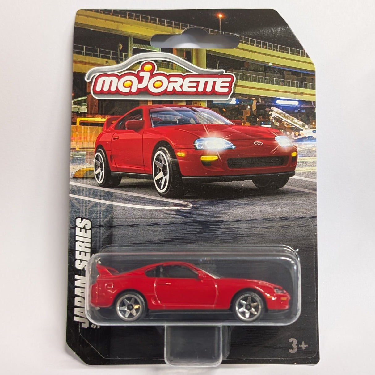 Toyota Supra - Red - Majorette: Japan Prime Series, 1:64 Scale Diecast Car