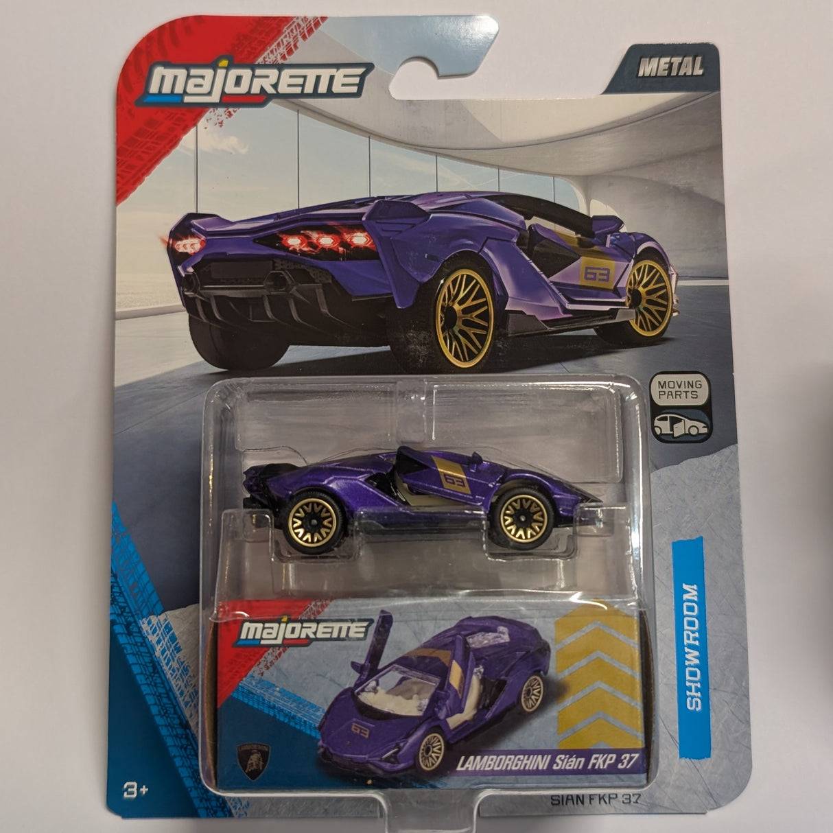 Lamborghini Sian FKP 37 - Purple - Majorette: Showroom Deluxe, 1:64 Scale Diecast Car