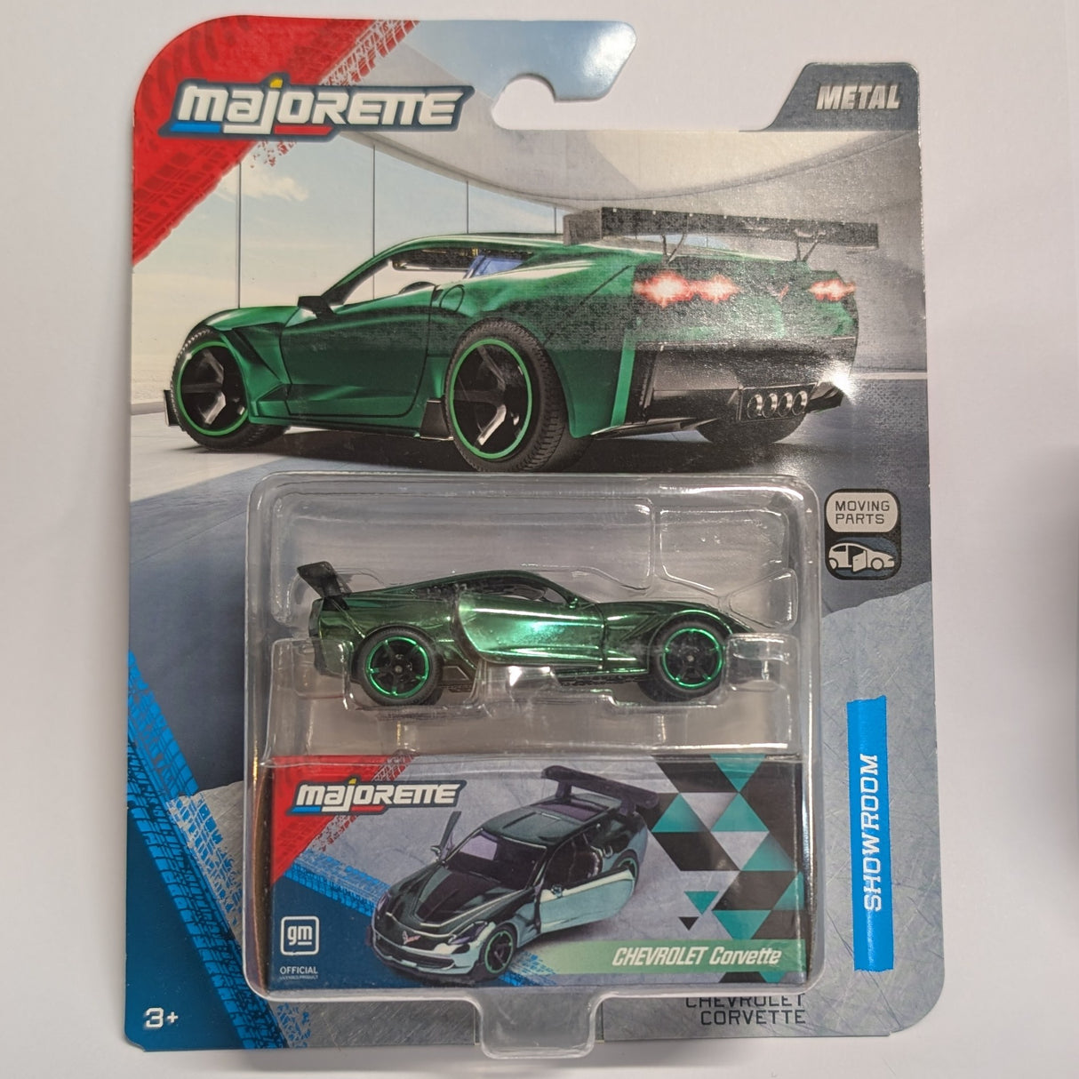Chevrolet Corvette - Green - Majorette: Showroom Deluxe, 1:64 Scale Diecast Car