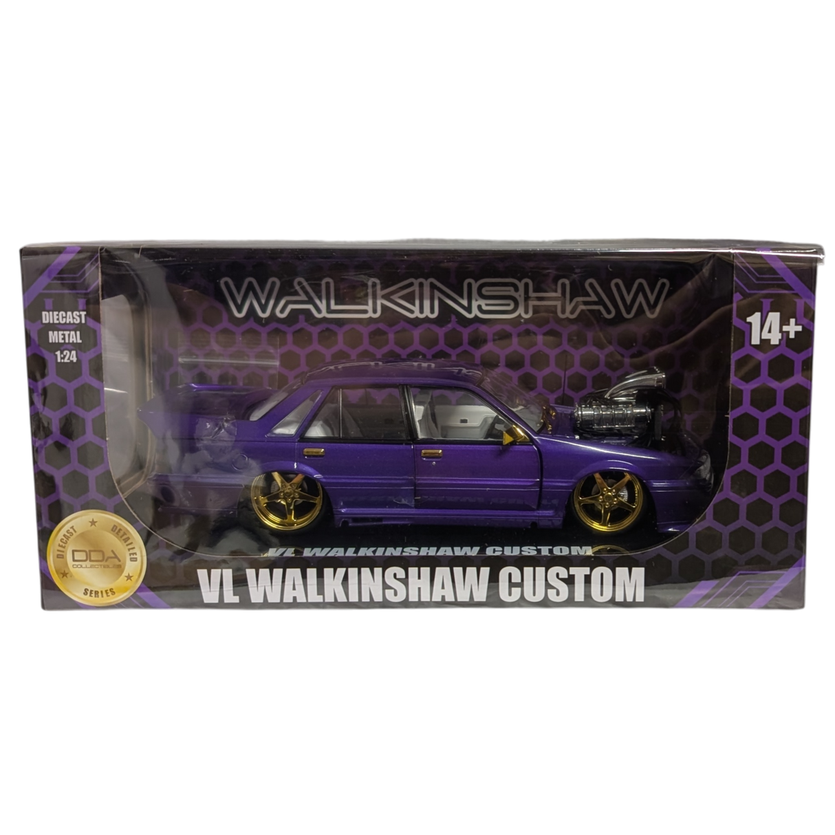 CHASE VERSION: Purple Supercharged Holden VL Walkinshaw, 1:24 Scale Diecast Car