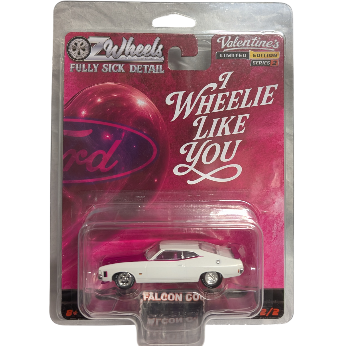 Oz Wheels Valentine's Day, 1973 Ford XA Coupe, Fully Sick Detail FSD's Series 2 - 1:64 Scale Diecast - MAX 1 Per Customer