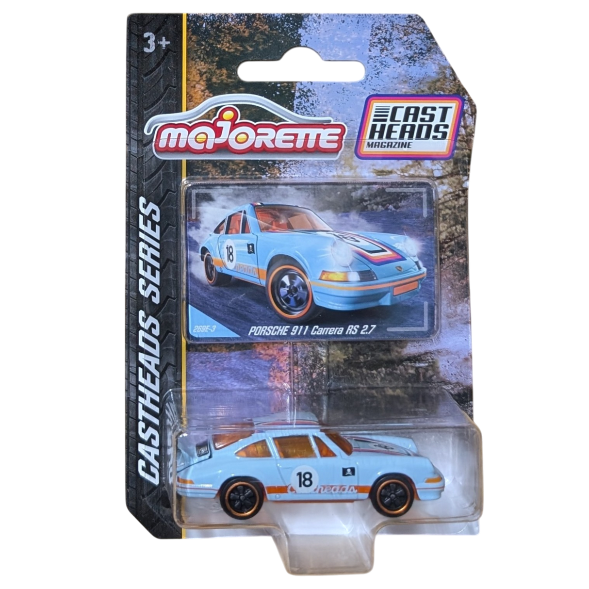 Porsche 911 Carrera RS 2.7, Castheads Series, 1:64 Scale Diecast Car