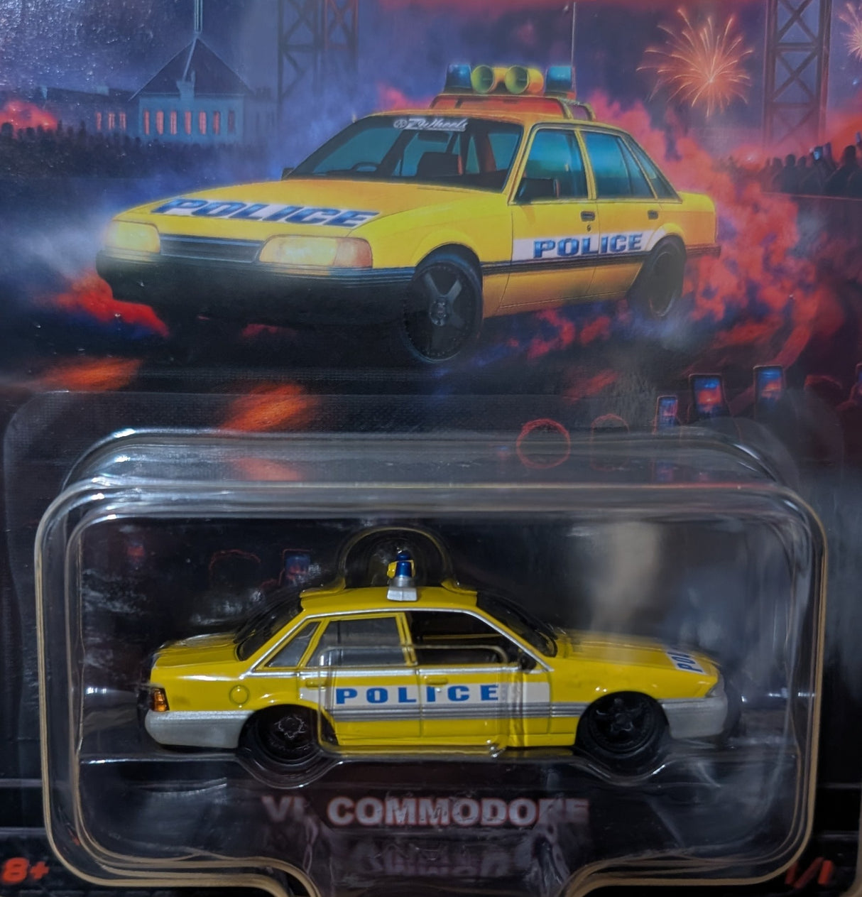Oz Wheels, 1986 Holden VL Commodore POLICE, Fully Sick Detail FSD's Series 2 - 1:64 Scale Diecast - MAX 2 Per Customer