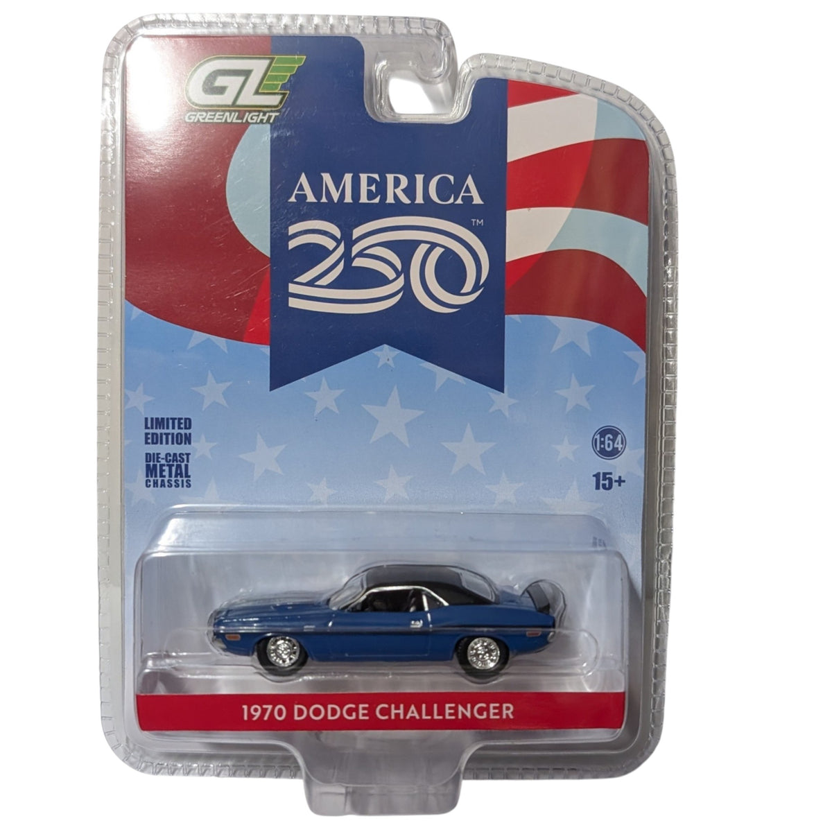 1970 Dodge Challenger, America 250, 1:64 Scale Diecast Car