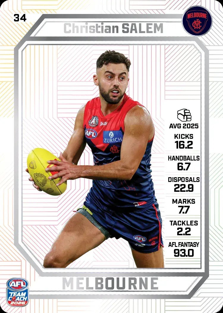 Christian Salem, PEARL Parallel, 2026 Teamcoach AFL