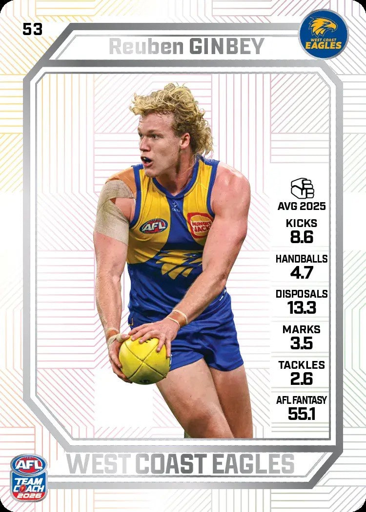 Reuben Ginbey, PEARL Parallel, 2026 Teamcoach AFL