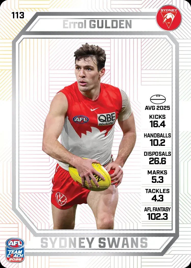 Errol Gulden, PEARL Parallel, 2026 Teamcoach AFL