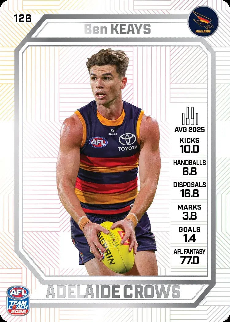 Ben Keays, PEARL Parallel, 2026 Teamcoach AFL