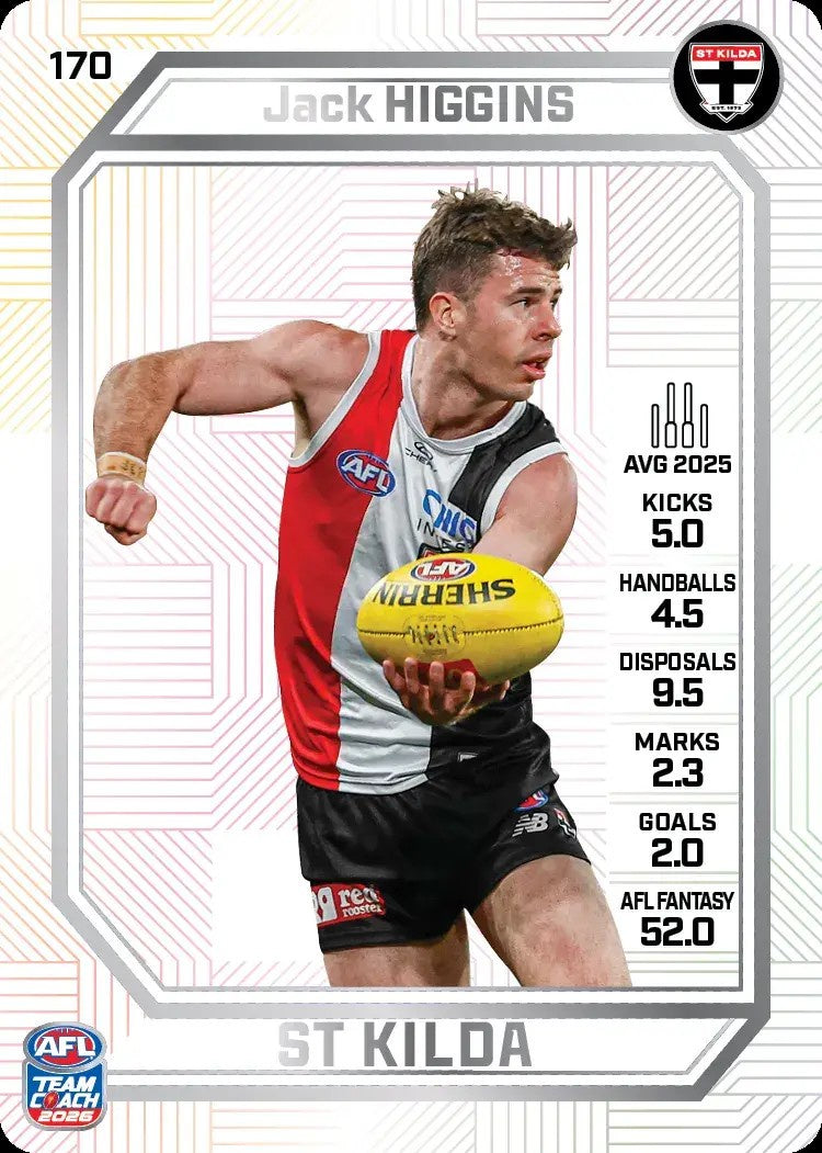 Jack Higgins, PEARL Parallel, 2026 Teamcoach AFL