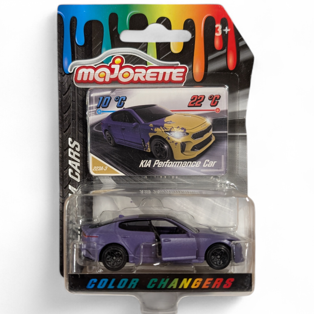 KIA Performance Car, Majorette: Premium Cars Colour Changers, 1:64 Scale Diecast Car