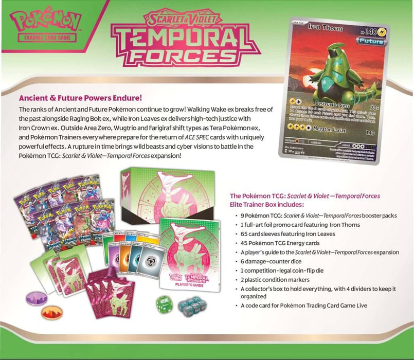 Iron Thorns - POKÉMON TCG Scarlet & Violet 5 Temporal Forces Elite Trainer Box