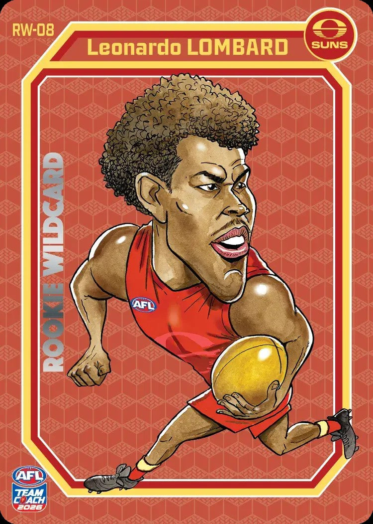 Leonardo Lombard, Rookie Wildcard, 2026 Teamcoach AFL