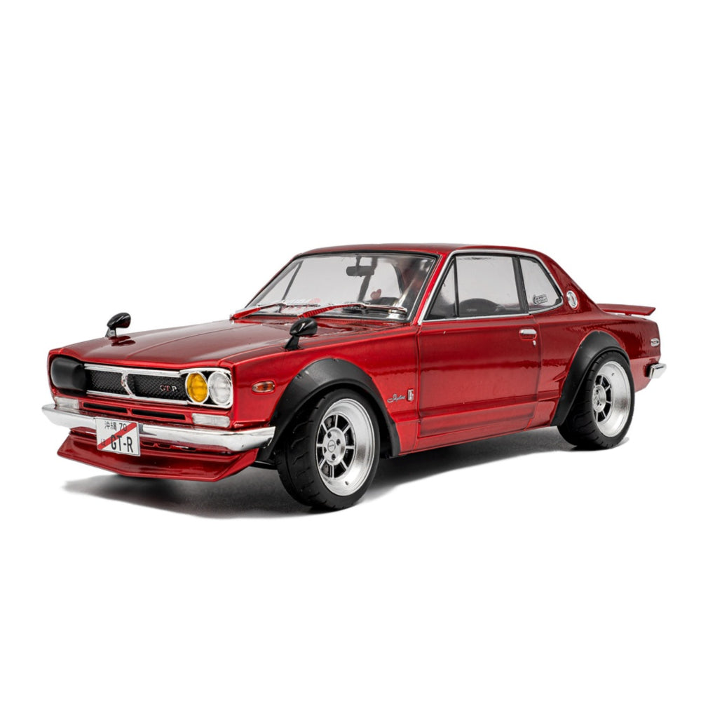 Red 1970 Nissan Skyline (C10) Hakosuka, 1:18 Scale Diecast Car