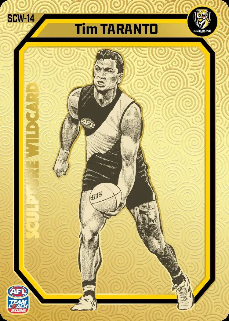 Tim Taranto, GOLD Sculpture Wildcard, 2026 Teamcoach AFL