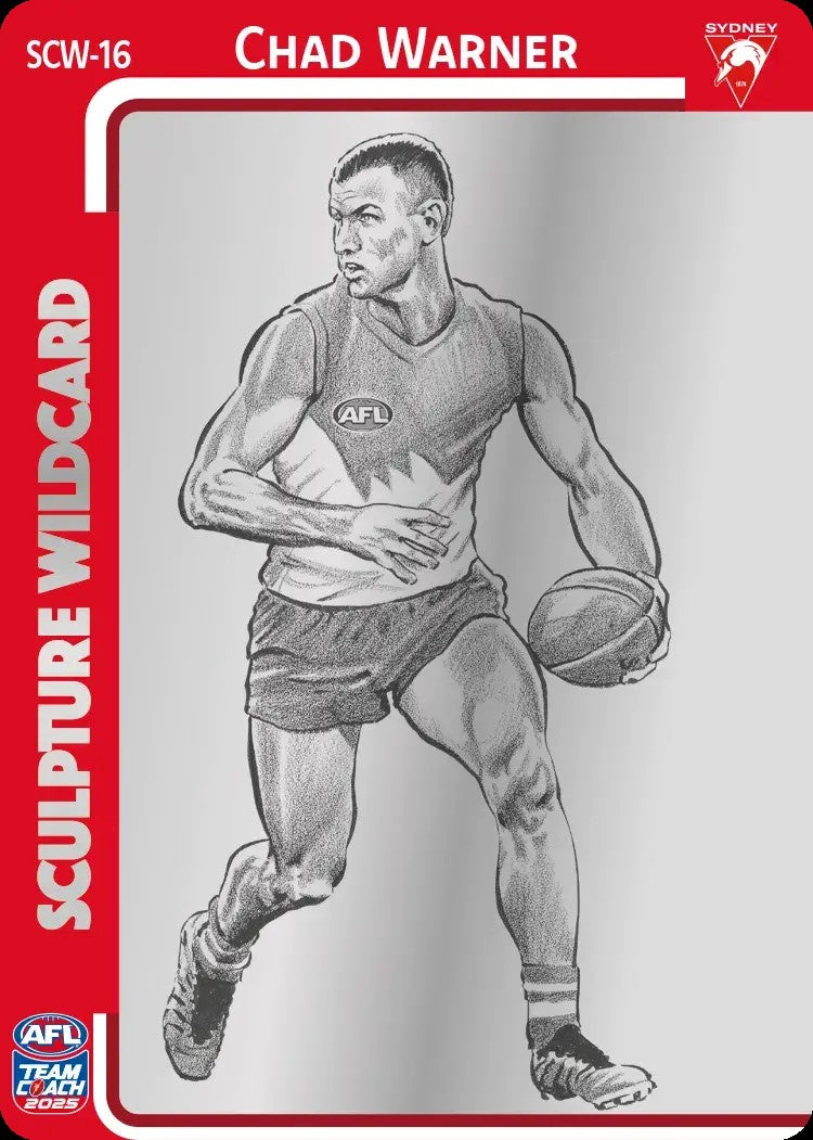 Chad Warner, Silver Sculpture Wildcard, 2025 Teamcoach AFL