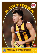 2025 Teamcoach AFL Scanlens Die-Cut - Cards 1 to 72 - Pick Your Card