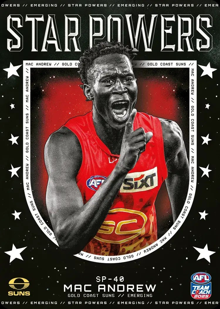 Mac Andrew, SP-40, Star Powers, 2025 Teamcoach AFL