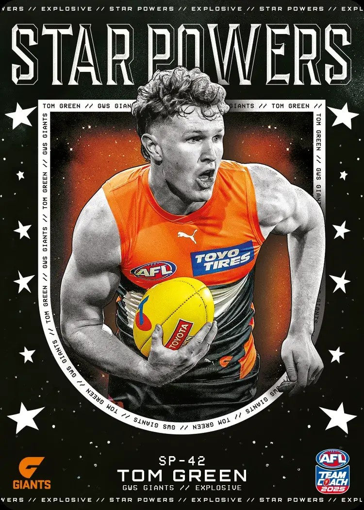 Tom Green, SP-42, Star Powers, 2025 Teamcoach AFL