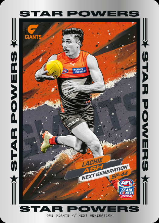 Lachie Ash, SP-44, Star Powers, 2024 Teamcoach AFL