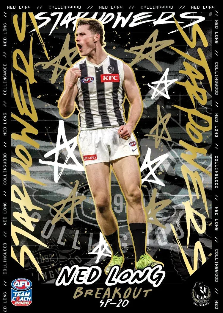 Ned Long, SP-20, TEAM Star Powers, 2026 Teamcoach AFL
