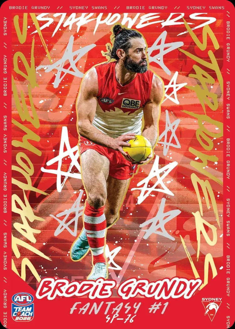Brodie Grundy, SP-76, TEAM Star Powers, 2026 Teamcoach AFL