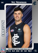 2025 Teamcoach AFL Silver Parallel Cards - Cards 1 to 100 - Pick Your Card