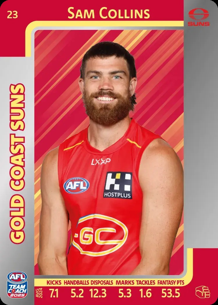 2025 Teamcoach AFL Silver Parallel Cards - Cards 1 to 100 - Pick Your Card