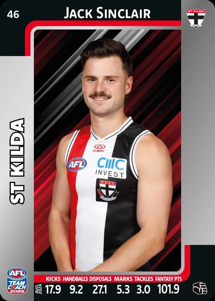 2025 Teamcoach AFL Silver Parallel Cards - Cards 1 to 100 - Pick Your Card