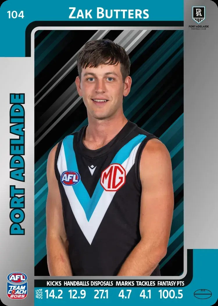 2025 Teamcoach AFL Silver Parallel Cards - Cards 101 to 198 - Pick Your Card