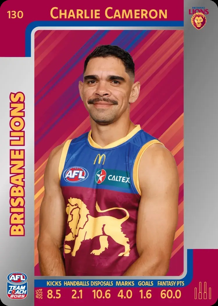 2025 Teamcoach AFL Silver Parallel Cards - Cards 101 to 198 - Pick Your Card