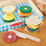 Melissa & Doug - Sandwich Making Set - Wooden Play Food