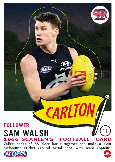 2024 Teamcoach AFL Scanlens Die-Cut - Cards 1 to 72 - Pick Your Card