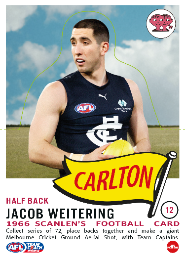 2024 Teamcoach AFL Scanlens Die-Cut - Cards 1 to 72 - Pick Your Card