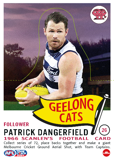 2024 Teamcoach AFL Scanlens Die-Cut - Cards 1 to 72 - Pick Your Card