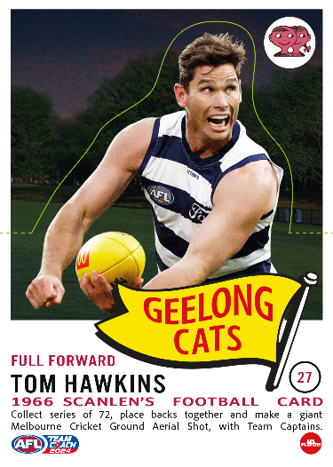 2024 Teamcoach AFL Scanlens Die-Cut - Cards 1 to 72 - Pick Your Card