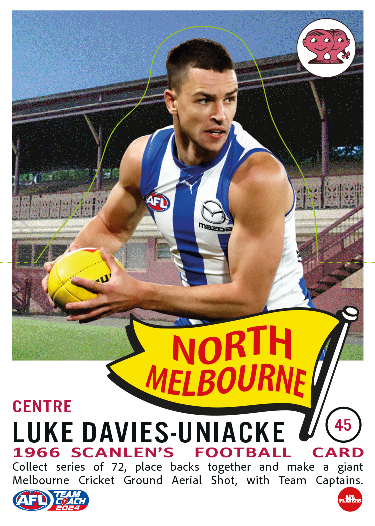 2024 Teamcoach AFL Scanlens Die-Cut - Cards 1 to 72 - Pick Your Card