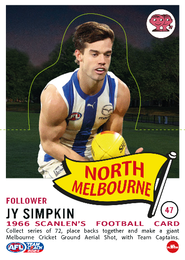 2024 Teamcoach AFL Scanlens Die-Cut - Cards 1 to 72 - Pick Your Card