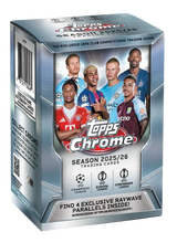 2025-26 Topps Chrome UCC, UEFA Club Competitions, Soccer Hobby Blaster Box